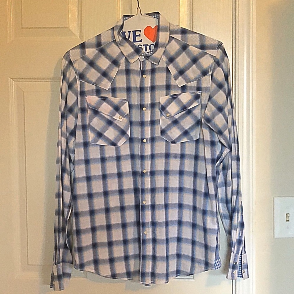 Ben Sherman Blue Plaid Shirt